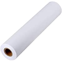Gwolf Rollo de papel de dibujo blanco- boceto de rollo de papel Enviar pinceles de pintura para niños- rollo de papel de…